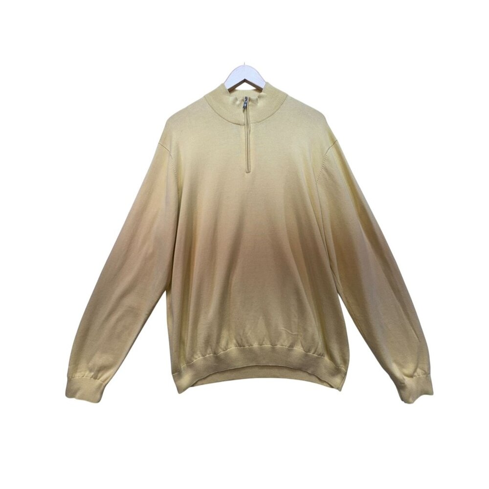 Report Collection Mens Pullover Sweater Size XXL Yellow Knitted Golf VTG